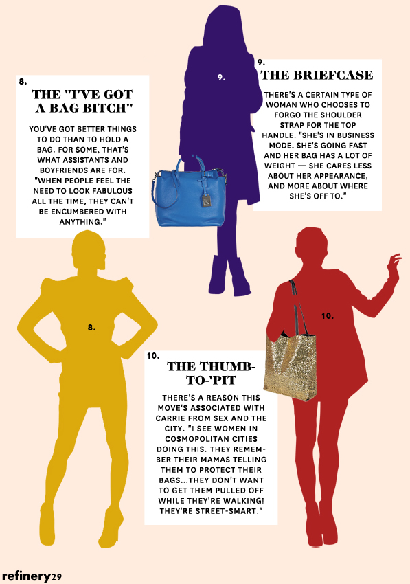 Your Bag Holding Style; What It Says About You Gist&Rhymes